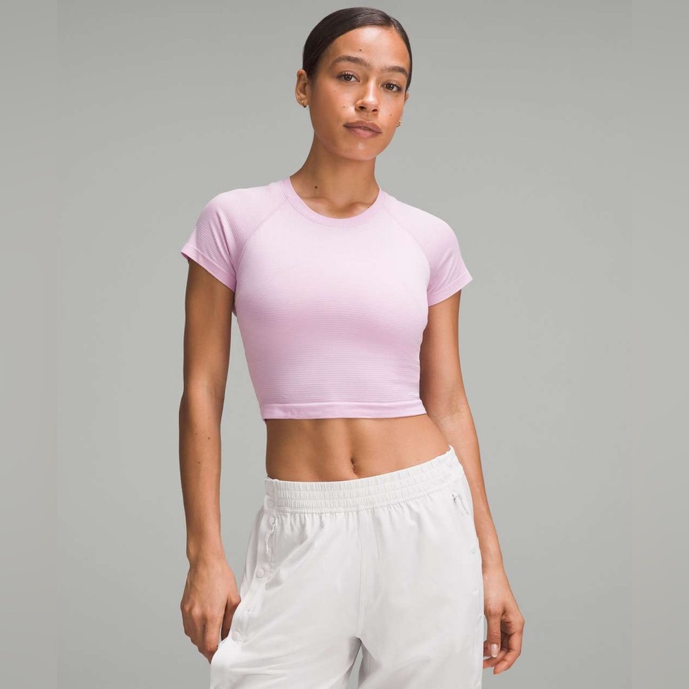 Lululemon Swiftly Tech Cropped Short-Sleeve Shirt